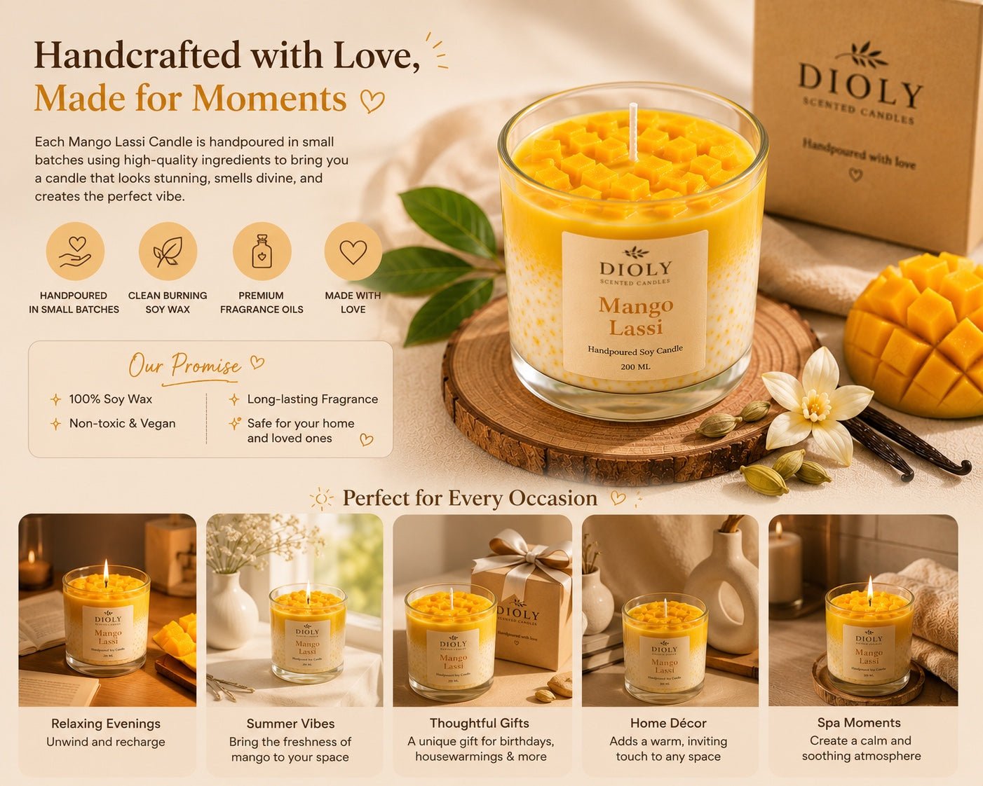 Mango Lassi Candle - Dioly