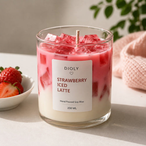 Strawberry Latte Candle - Dioly
